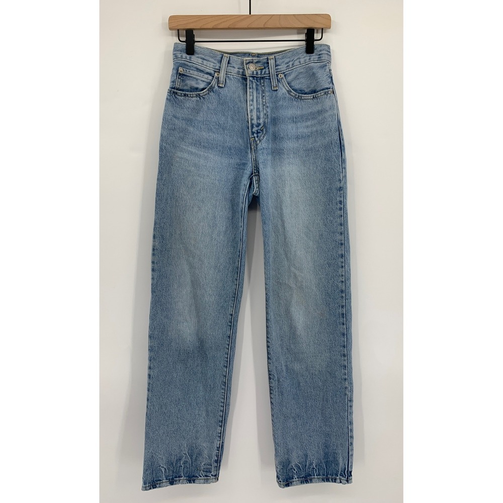 Levis Jeans Womens 24 Blue '94 Baggy High Rise Straight Leg Fade Denim Pants